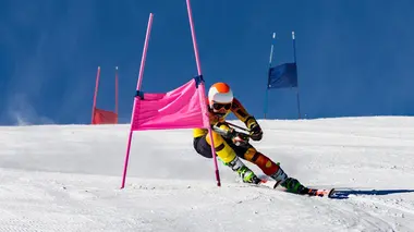 Slalom messieurs. 1re manche