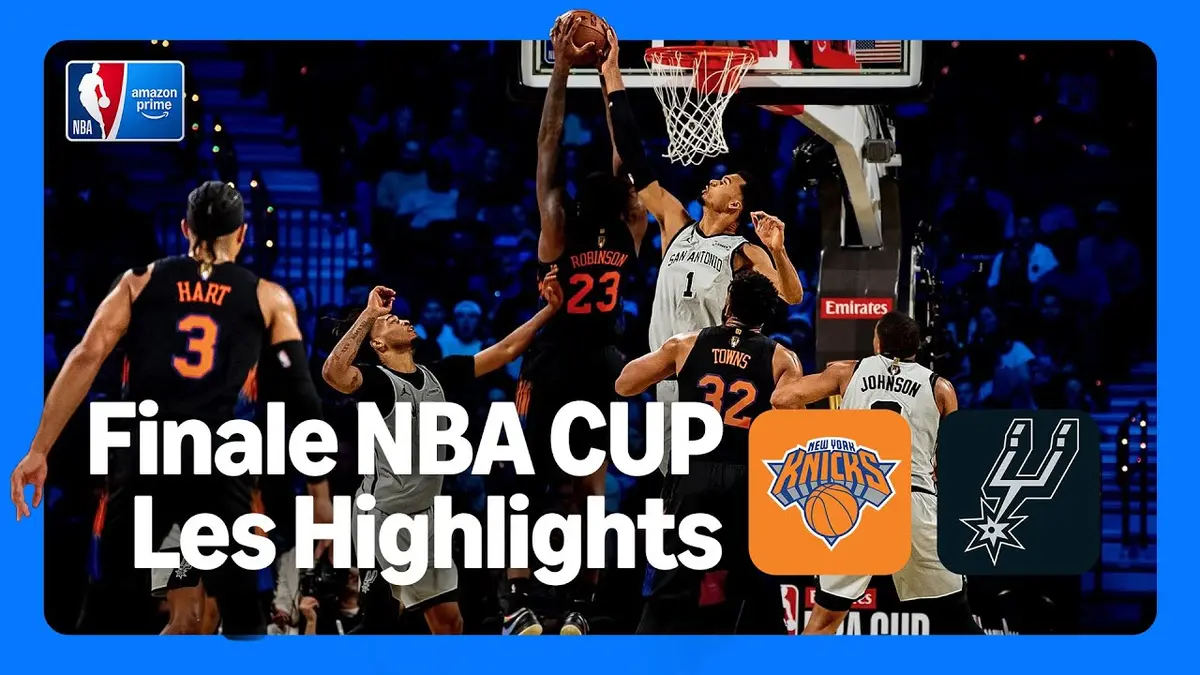 NBA Cup : les Knicks renversent les Spurs et remportent le trophée à Las Vegas (vidéo)