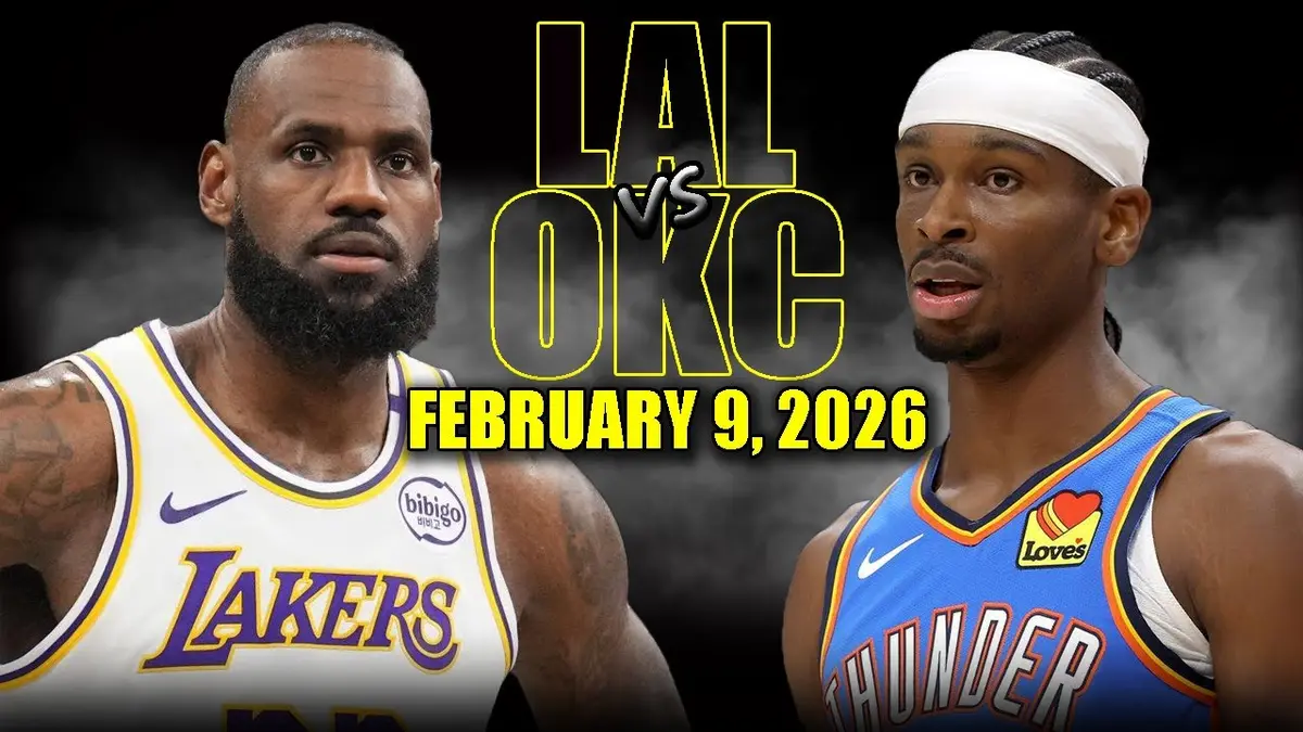 Lakers - Thunder résumé vidéo du match NBA (9 février 2026)