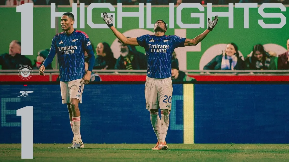 Brentford - Arsenal résumé vidéo du match de Premier League