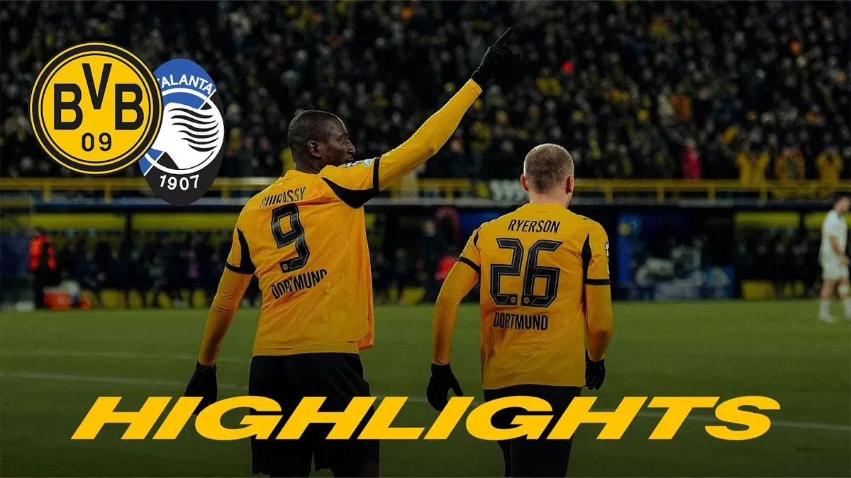 Dortmund - Atalanta résumé vidéo du match de Champions League