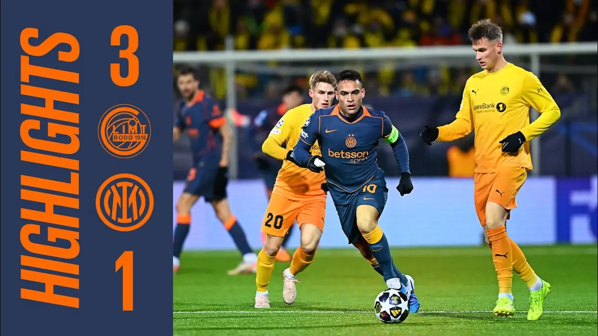 Bodø/Glimt – Inter Milan résumé vidéo du match de Champions League
