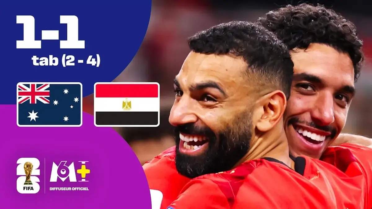Australie - Egypte : résumé vidéo du match (16e de finale - Coupe du Monde 2026)